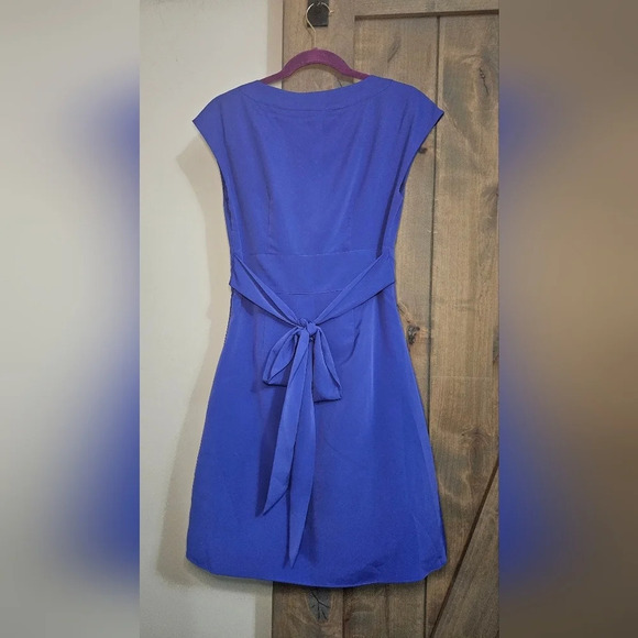Gianni bini nina size 4 purple/blue midi dress. - Picture 2 of 4